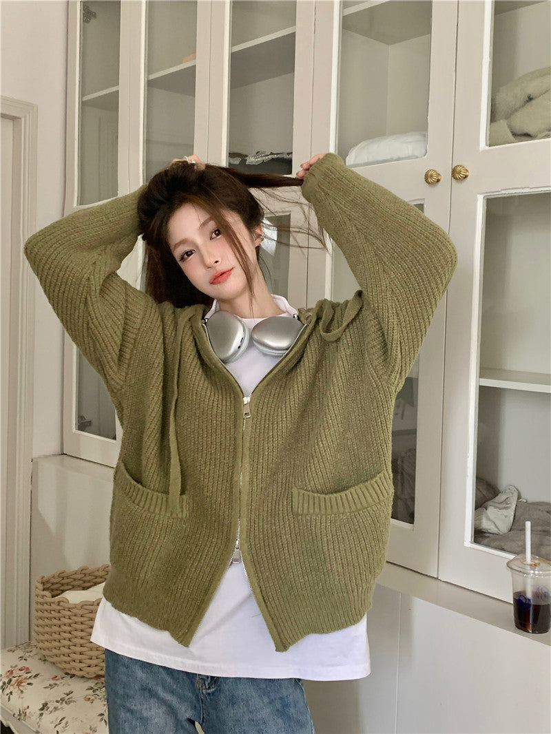 Large Casual Long-Sleeved Hoodie