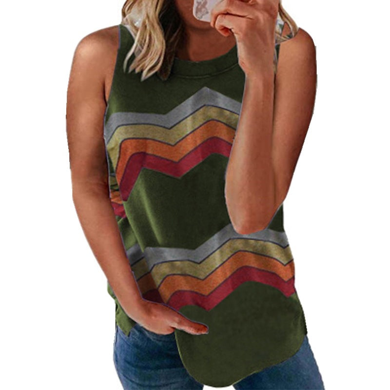 Striped Female Vest