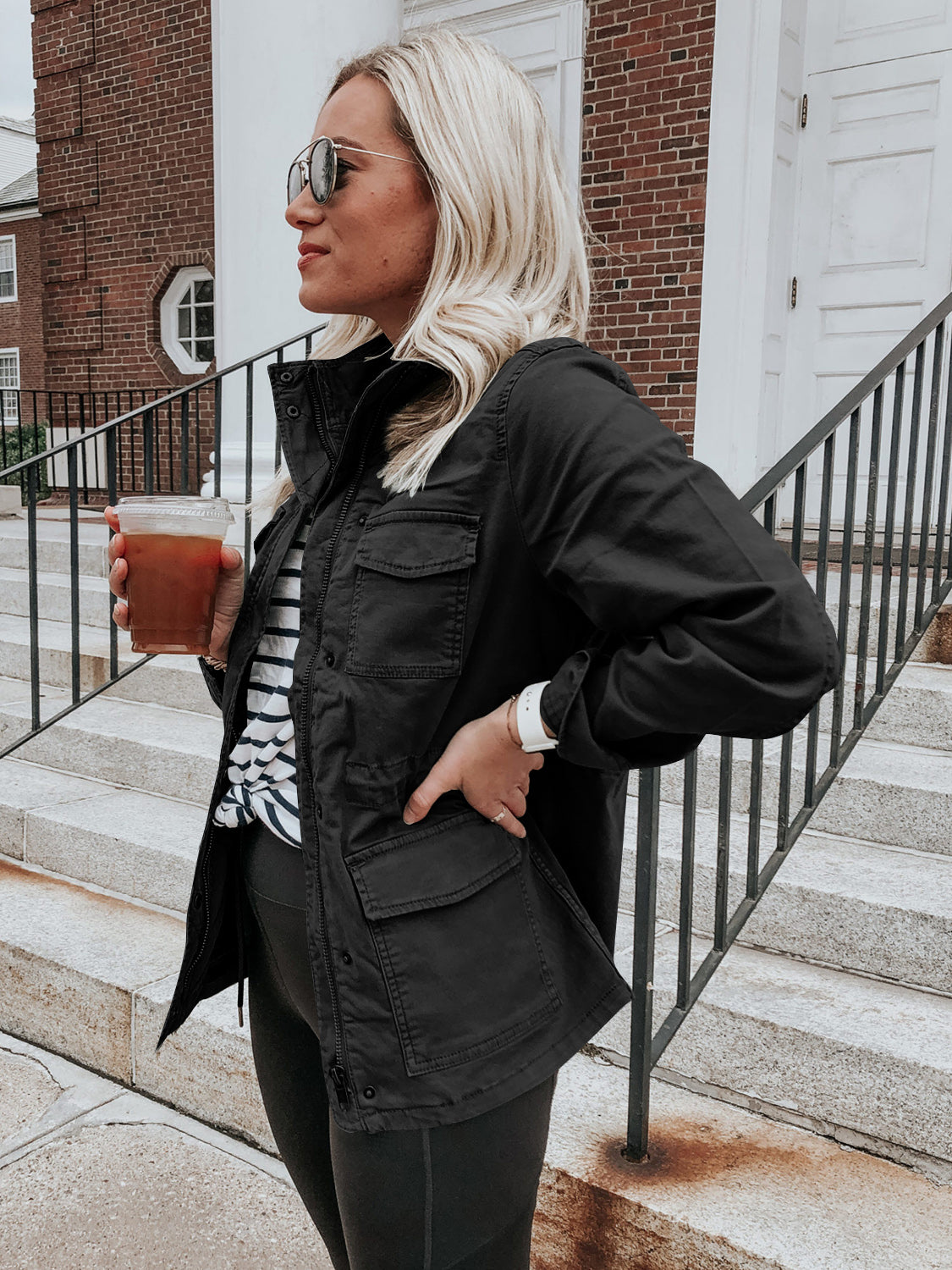 Pocketed Long-Sleeve Zip-Up Jacket - US Only