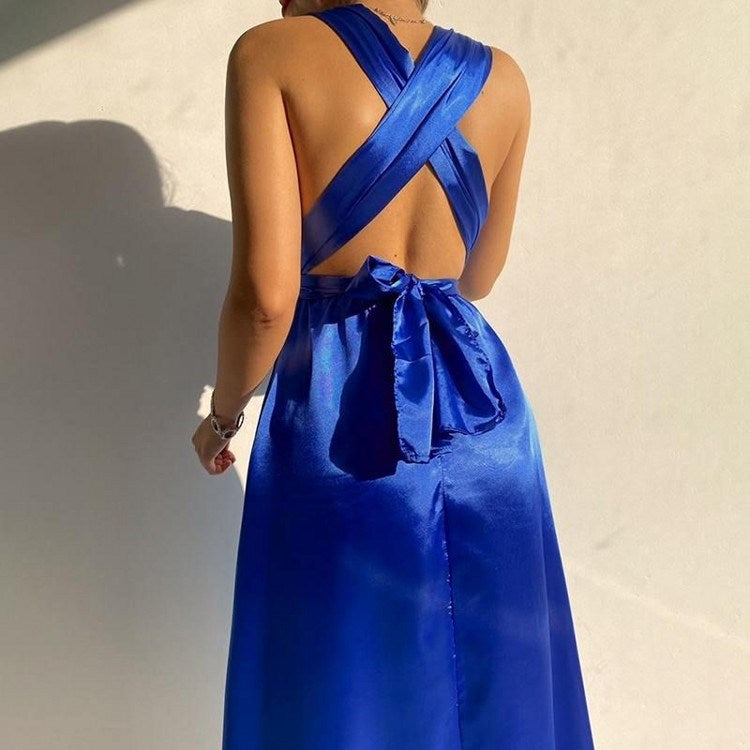 Posh V-Neck Bodycon Dress