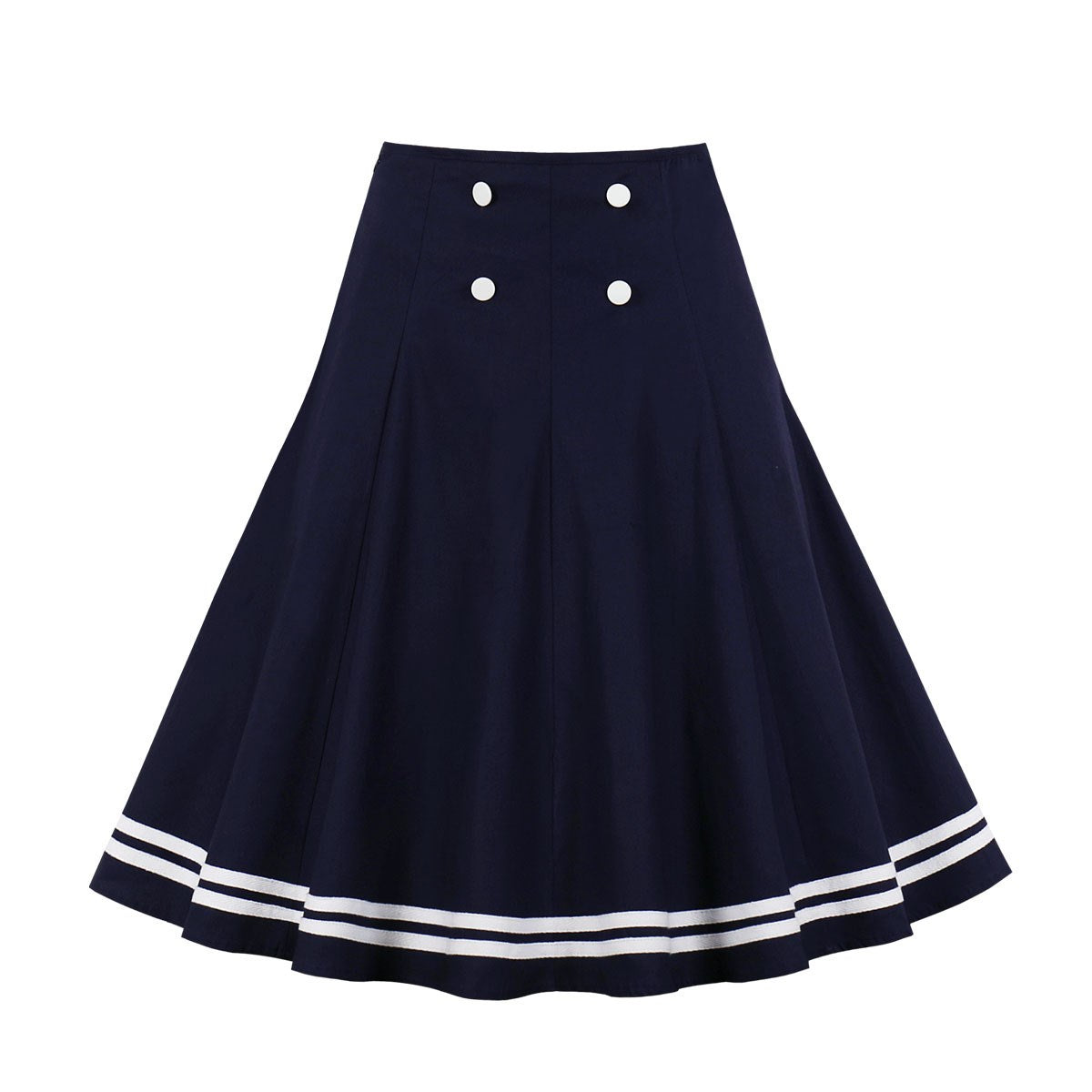 High-Waisted A-Line Skirt