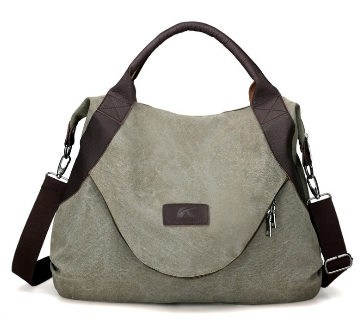 Vintage Canvas Crossbody Handbag