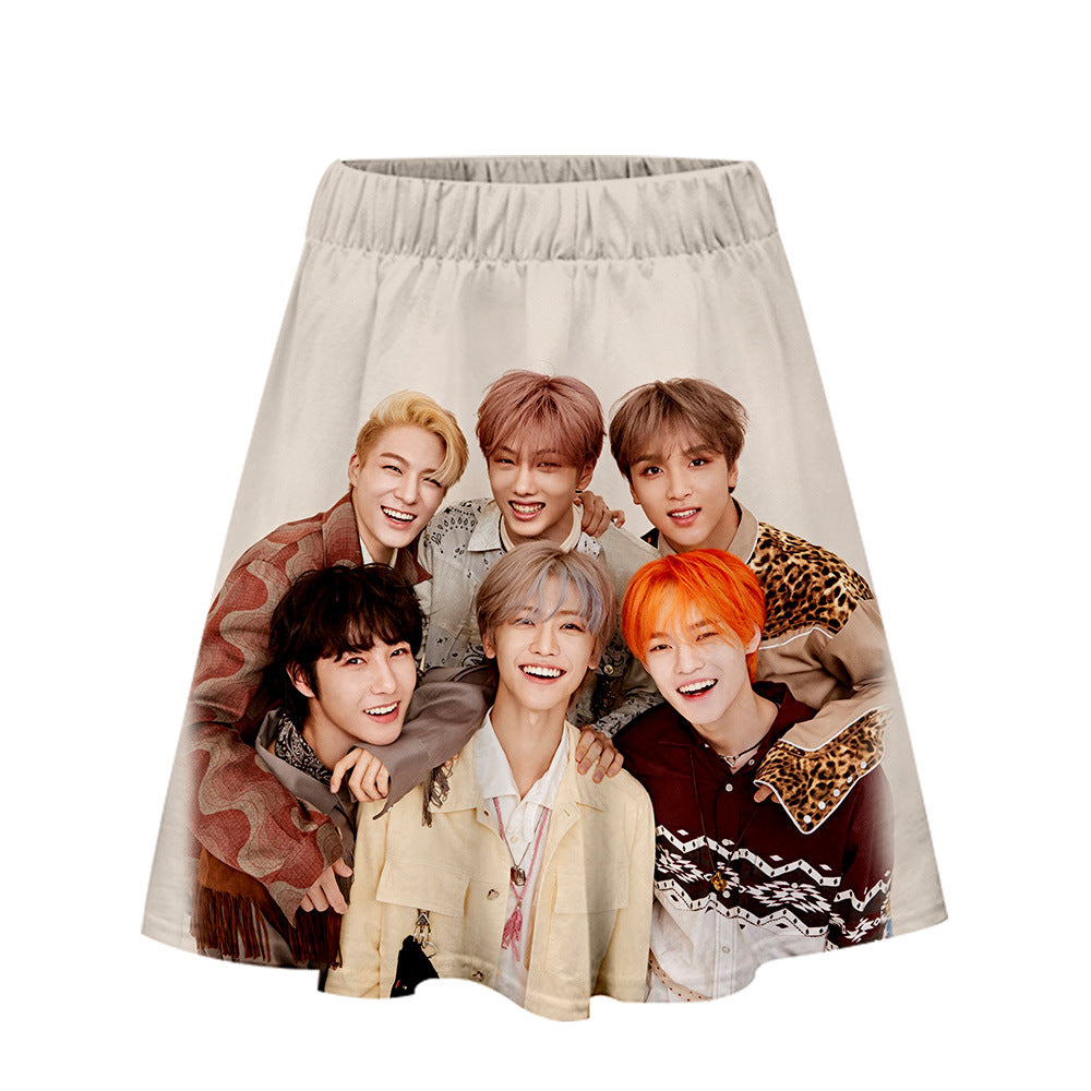 Trendy 3D Women's Fashion Streetwear Short Skirt
