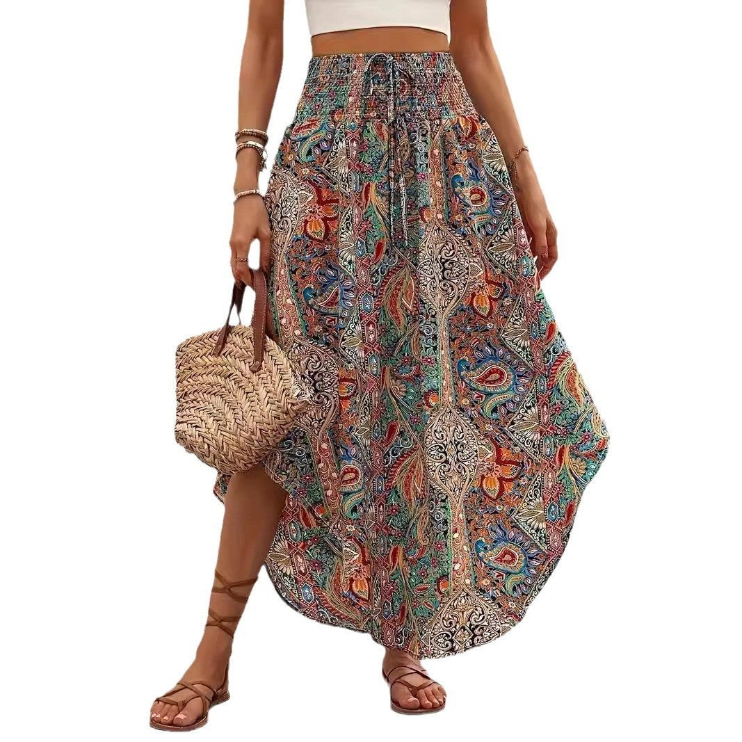 Personality Printed A-Line Skirt