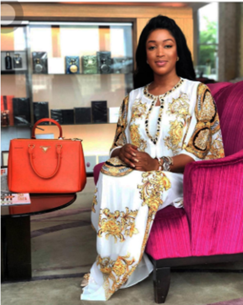 Printed Loose Big V-Neck Handmade Long Dress - African Women's Clothing