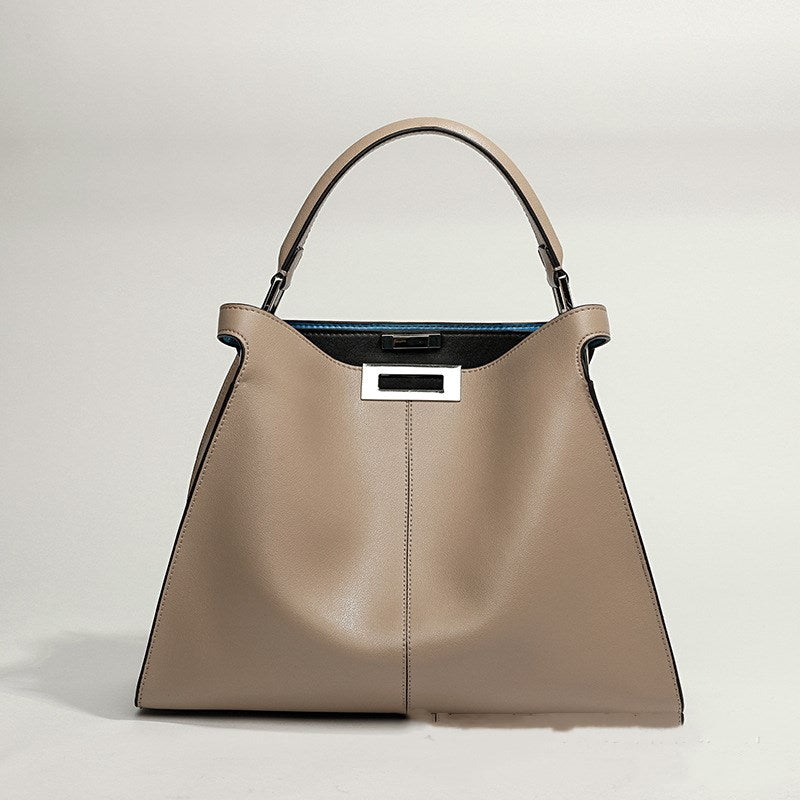 European & American Style Bucket Leather Handbag