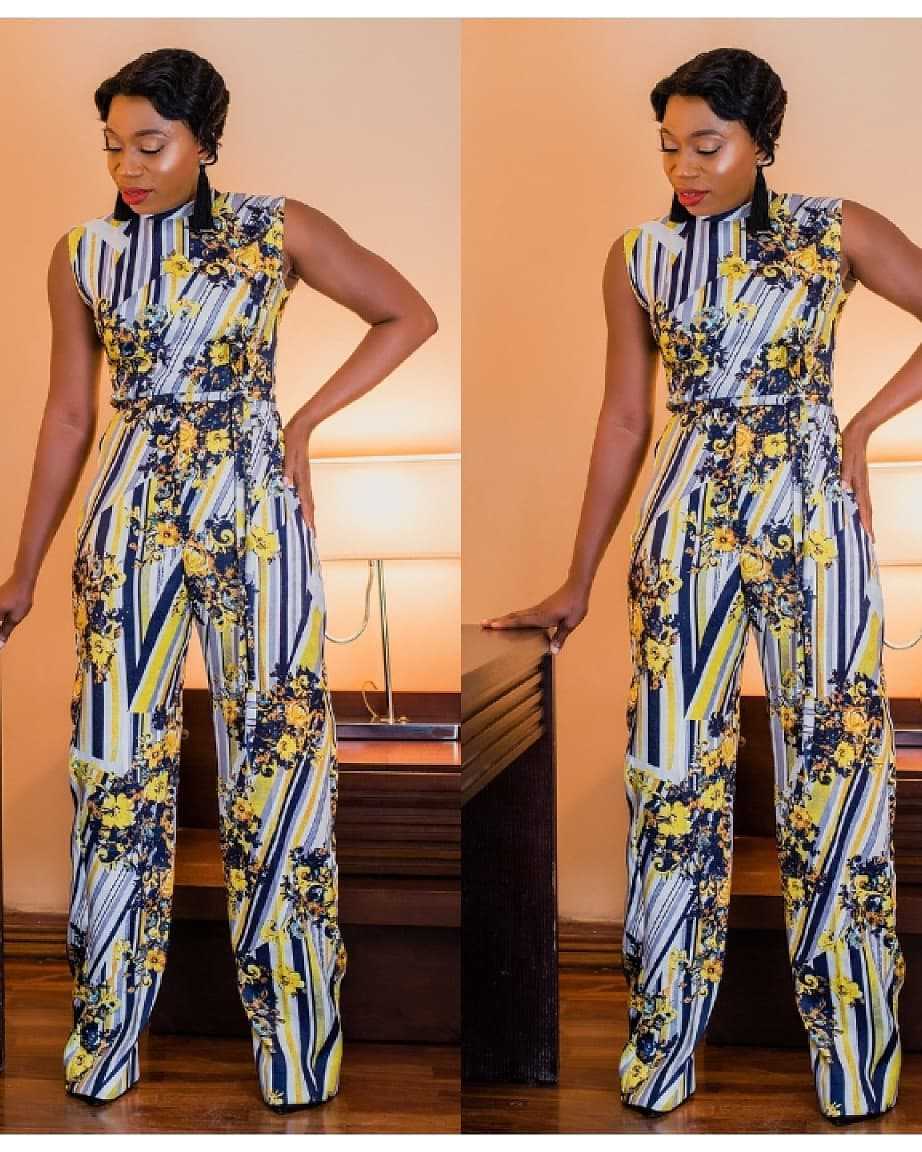 Colourful Long Pants Jumpsuit