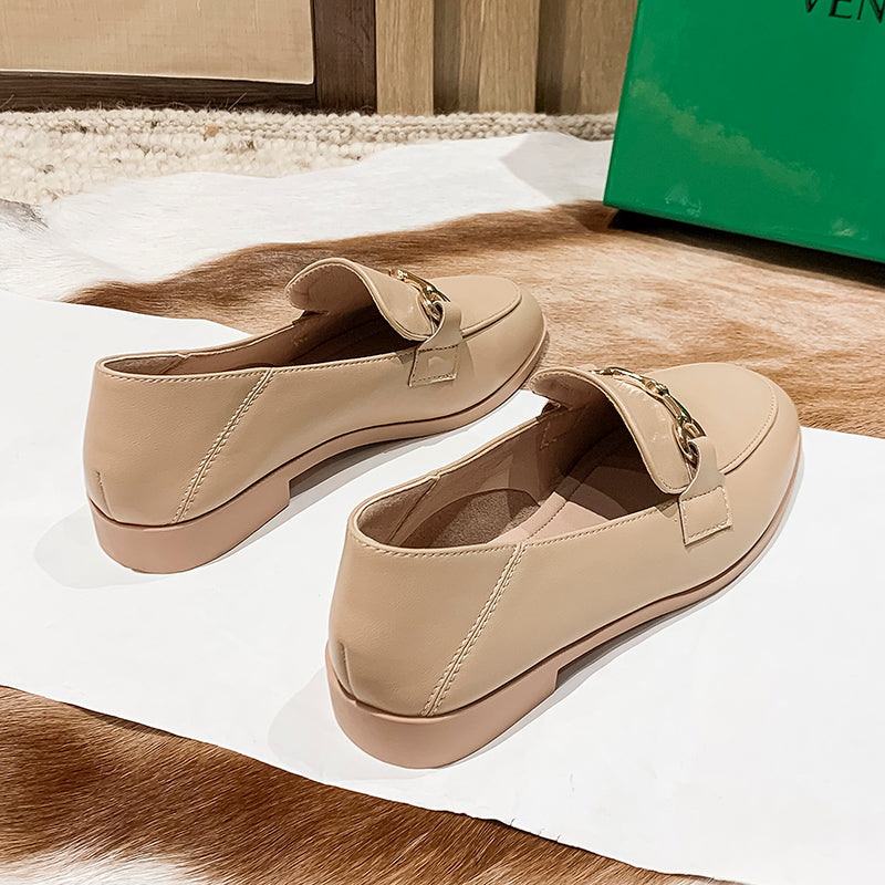Flat All-Match Leather Shoes For Women