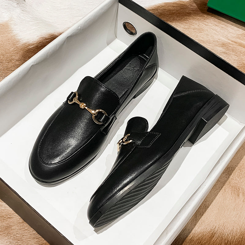 Flat All-Match Leather Shoes For Women