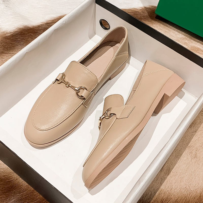 Flat All-Match Leather Shoes For Women