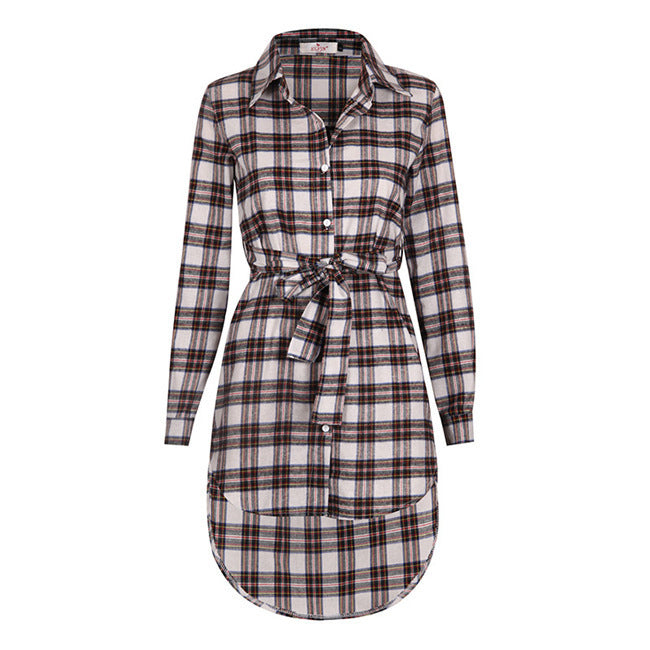 Chequered Button Dress