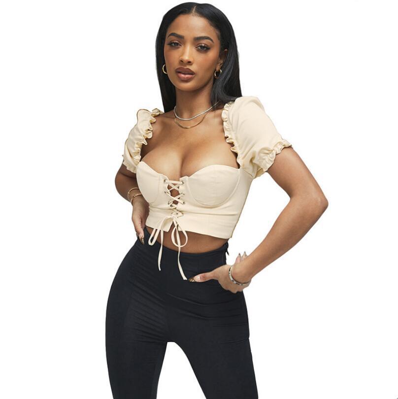 Women's Ruffled Short-Sleeve Top
