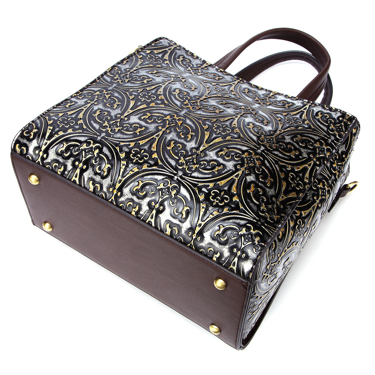 New Spring Retro Embossed Handmade Handbags Casual Messenger Shoulder Handbag