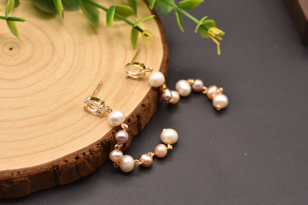 Water Pearl Earrings for Women