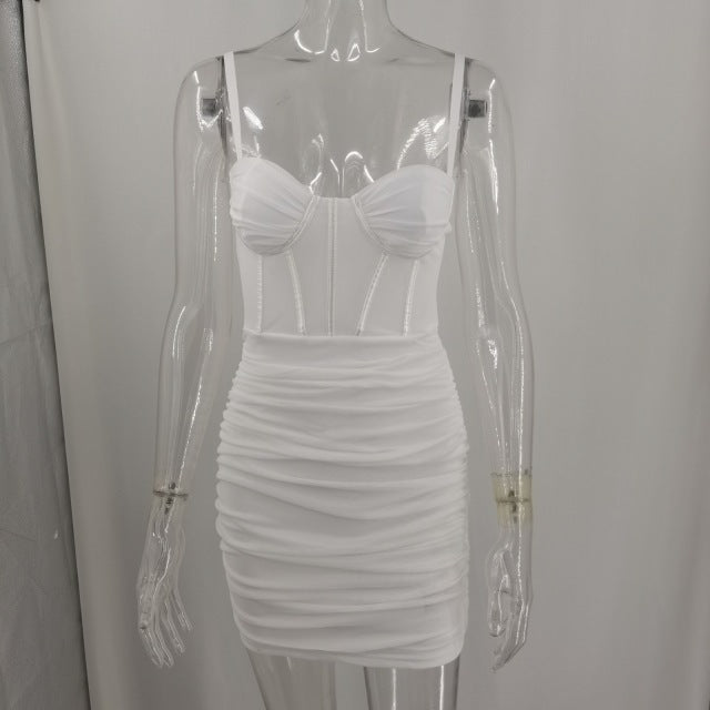 Spaghetti-Strap Party Dress For Women