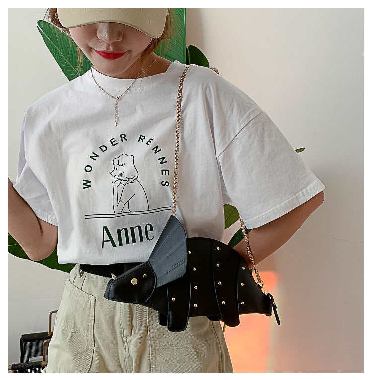 Triceratops Chic Mini Fashion Handbag