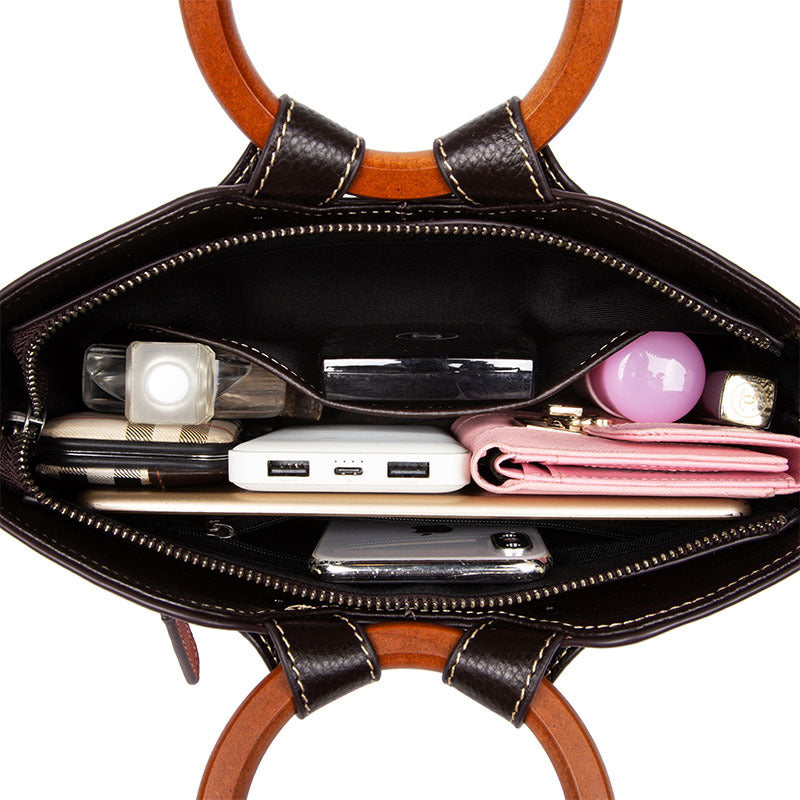 Vintage Designer Genuine Leather Women's Handbag