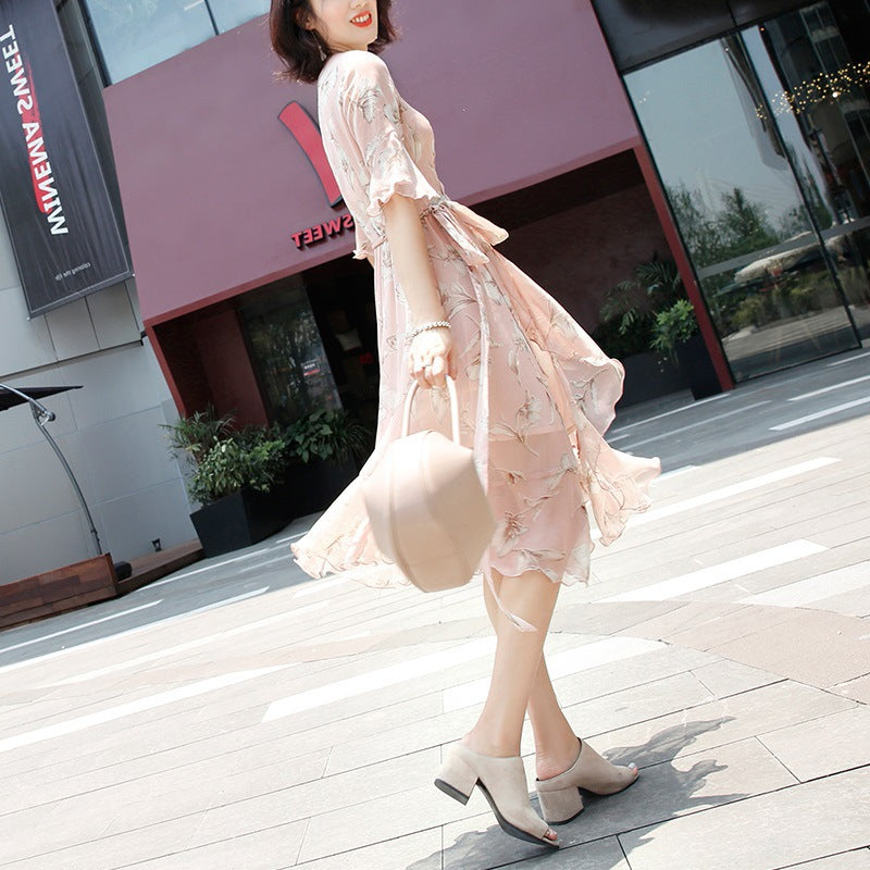 New Chiffon Midi Dress