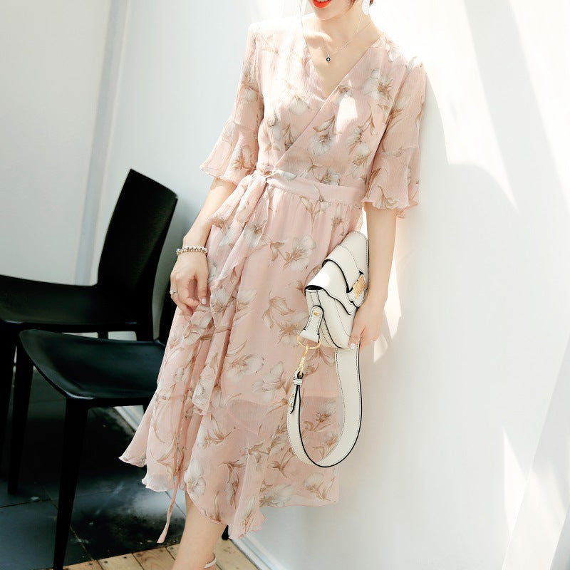 New Chiffon Midi Dress