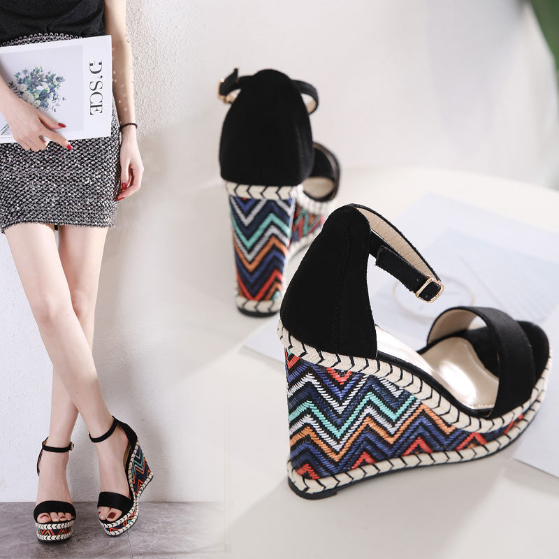 Slope-Heel Sandals For Women