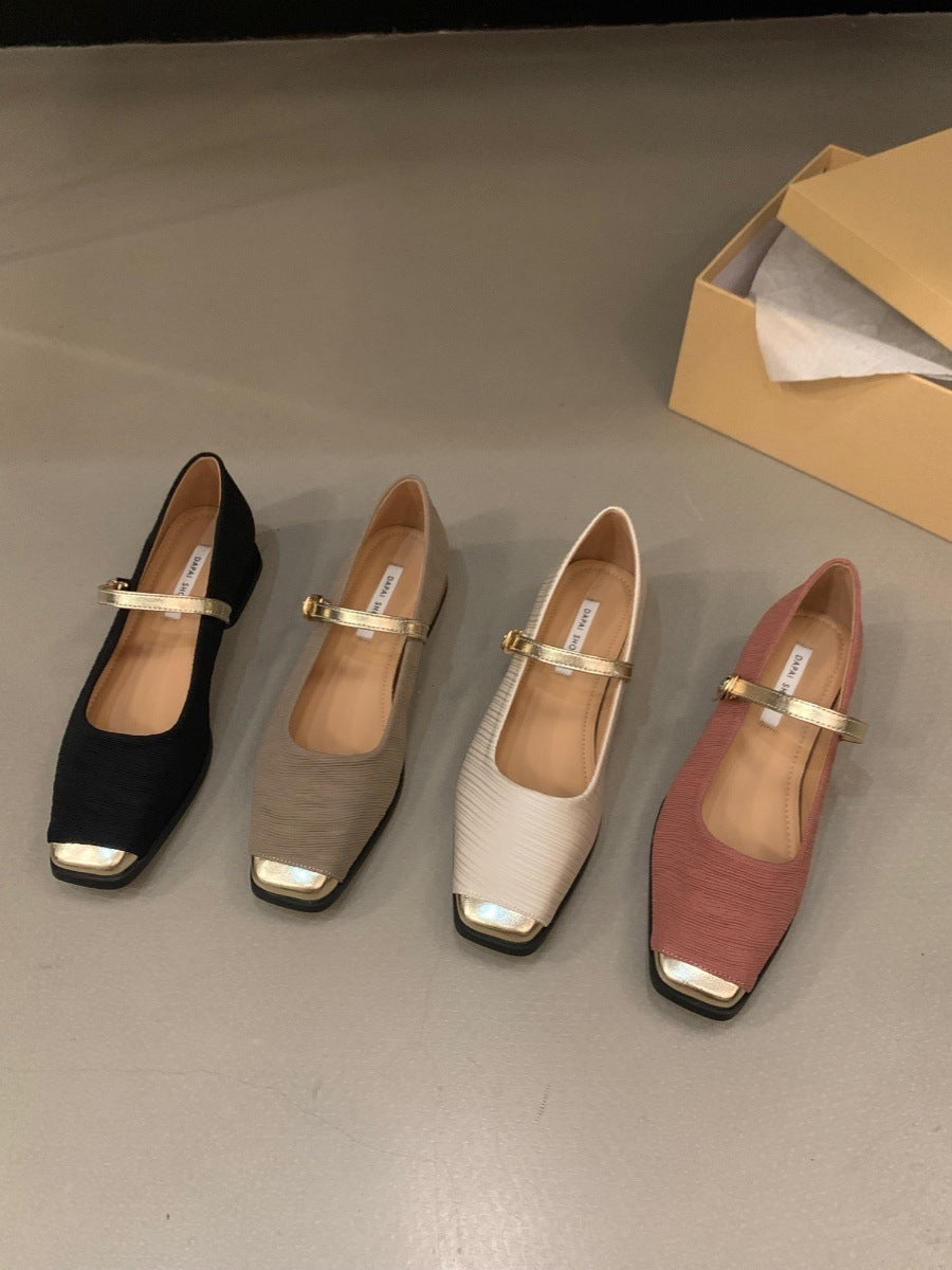 Chunky Heel French-Style - Classic Mary Jane Shoes For Women