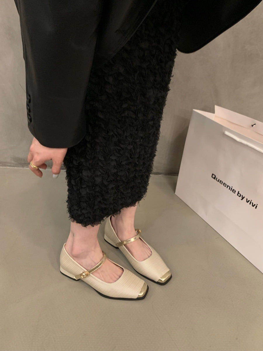 Chunky Heel French-Style - Classic Mary Jane Shoes For Women