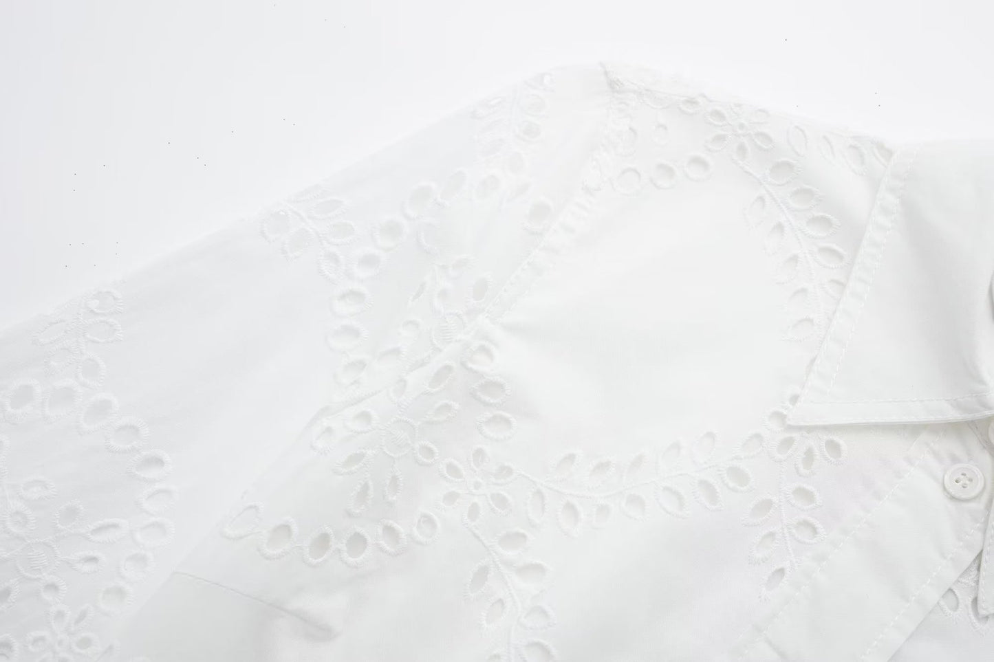Embroidery Hollow-Out Long Dress