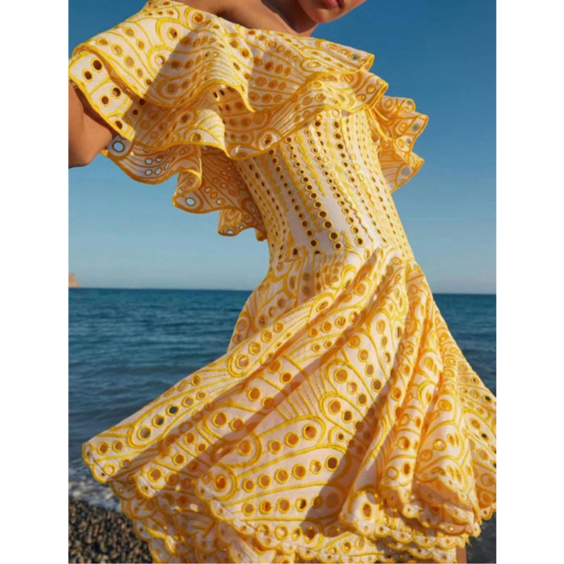 Women's Fashion Waist-controlled Holiday Dress