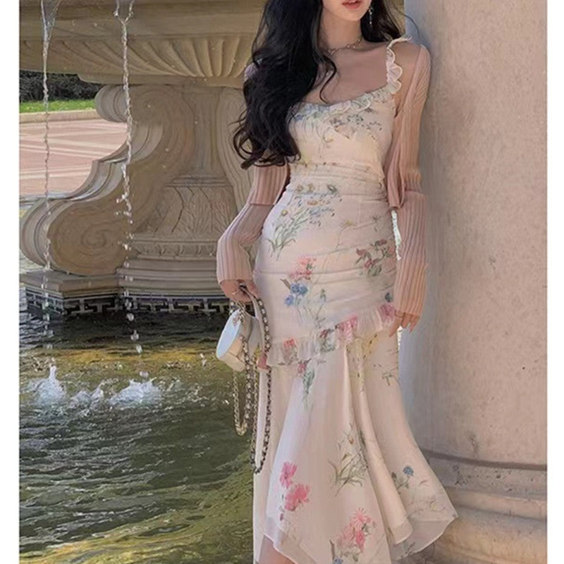 Sleeveless Slimming Long Dress