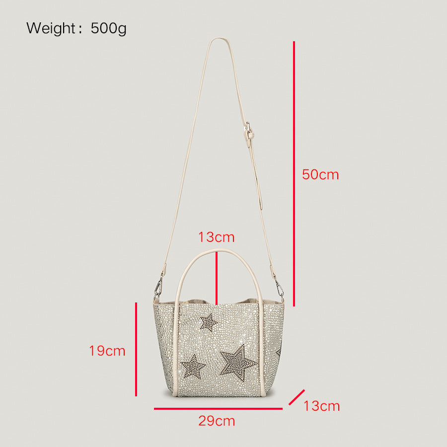 Rhinestone Shopping Handbag For Women