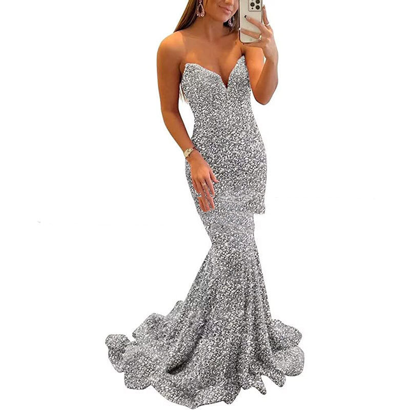 Sequin Evening Long Dress