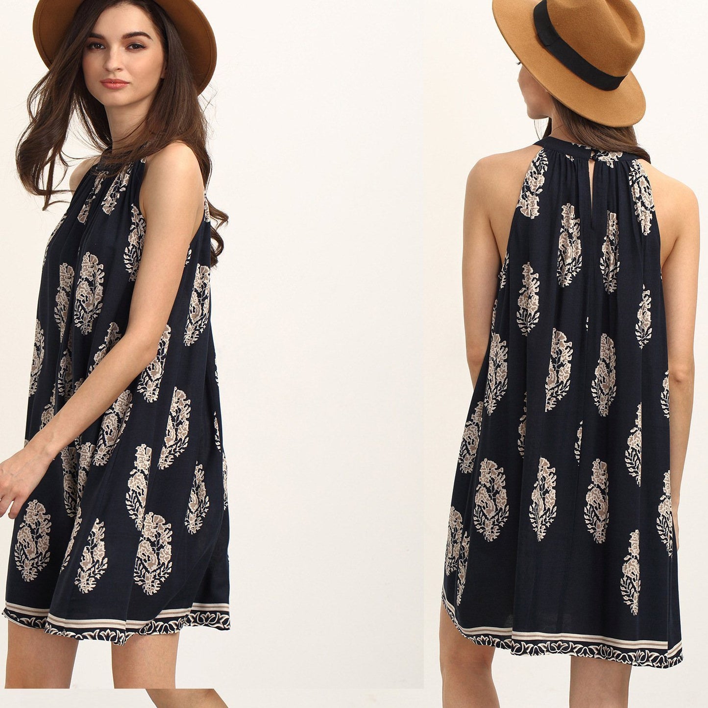 Sleeveless Summer Chiffon Dress