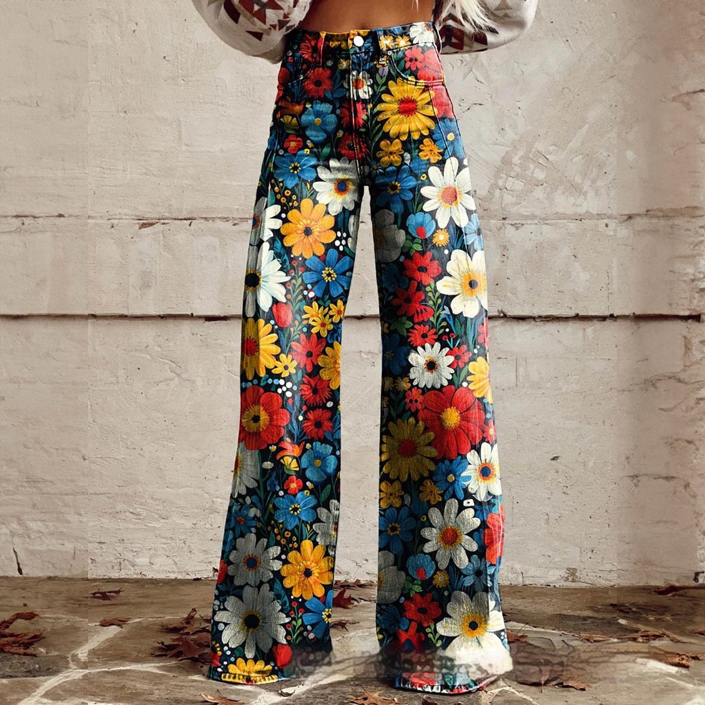 Imitation Jeans - Wide Leg