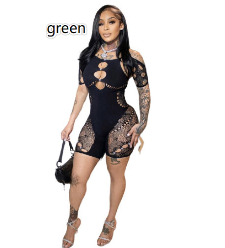 Autumn Sexy Slim Fit Hollow Out Jumpsuit For Women