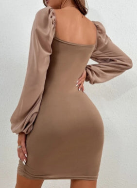 High-Waist Slim Dress