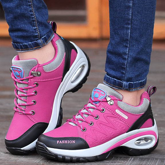 Women's Winter Sneakers - Air-Cushion Design Platform Shoes