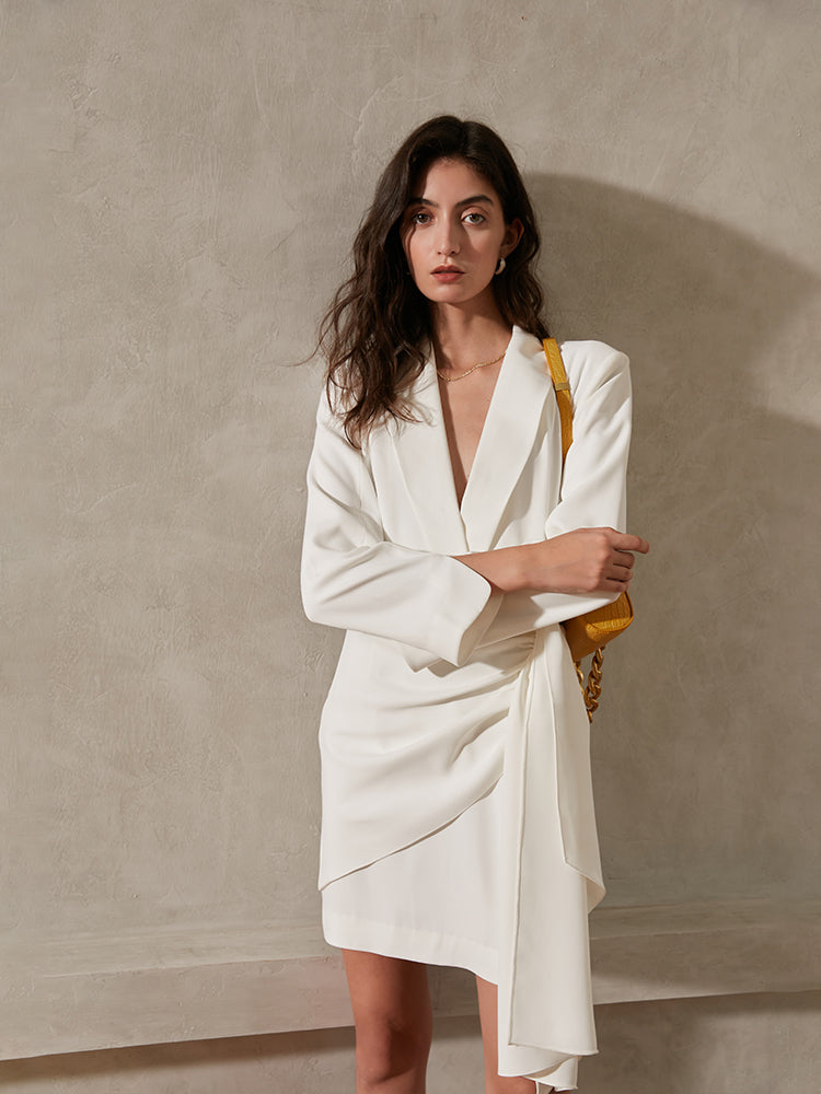 High-End Light Luxury Long-Sleeve Dress