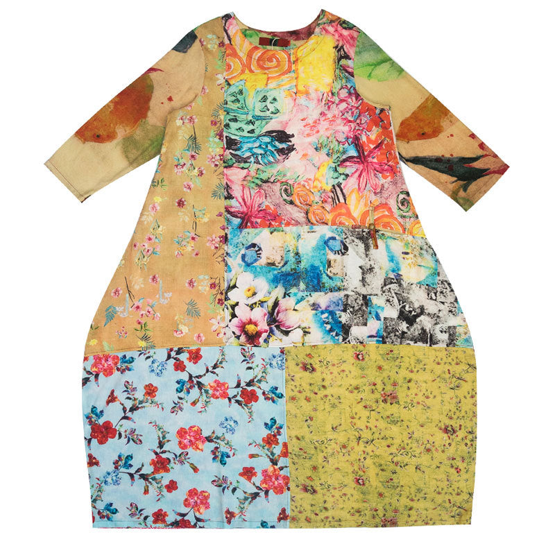 Women's Stitching Printed Dress