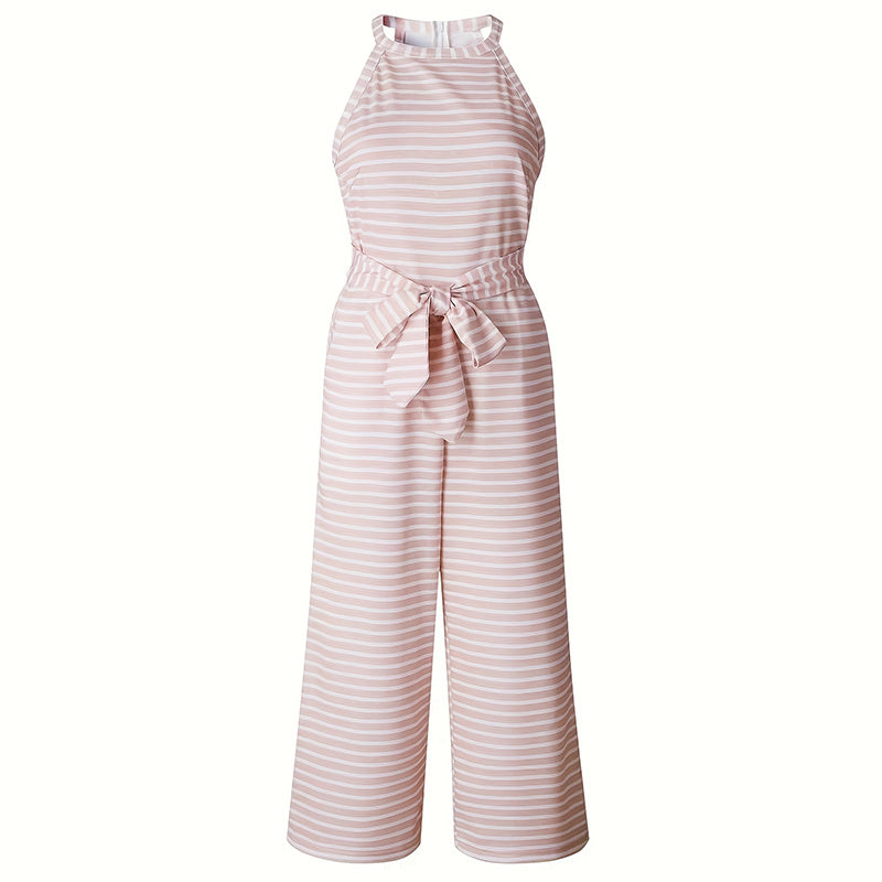 Striped Wide-Leg Jumpsuit - US Only