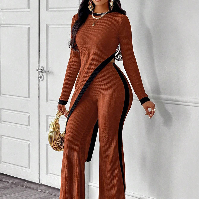 Women's 2-Piece Wide-Leg Pants Outfit - US Only