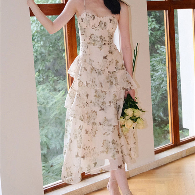 French-Style Hepburn Wind Snow Spin Dress