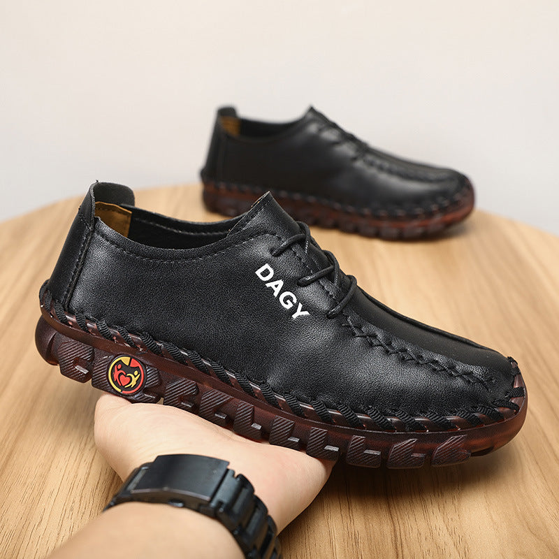 Soft Leather Loafers Flat Shoes