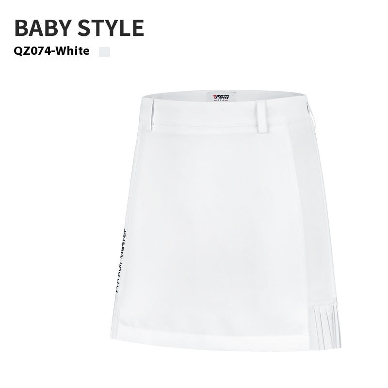 Pleated Back Swing Golf Mini Skirt