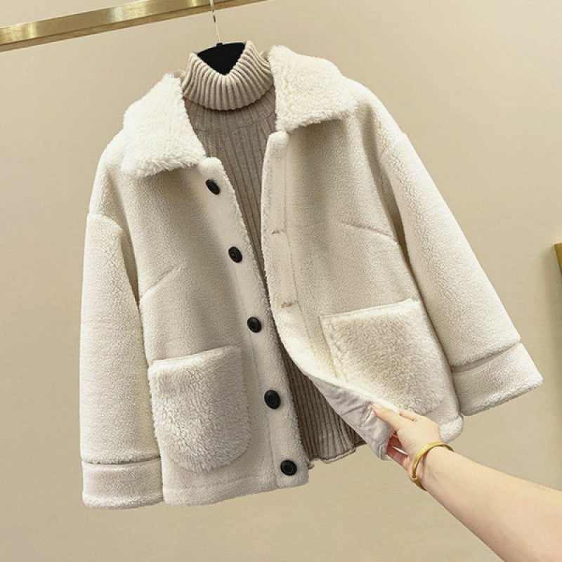 Lamb Wool Fur Three-Piece Outfit