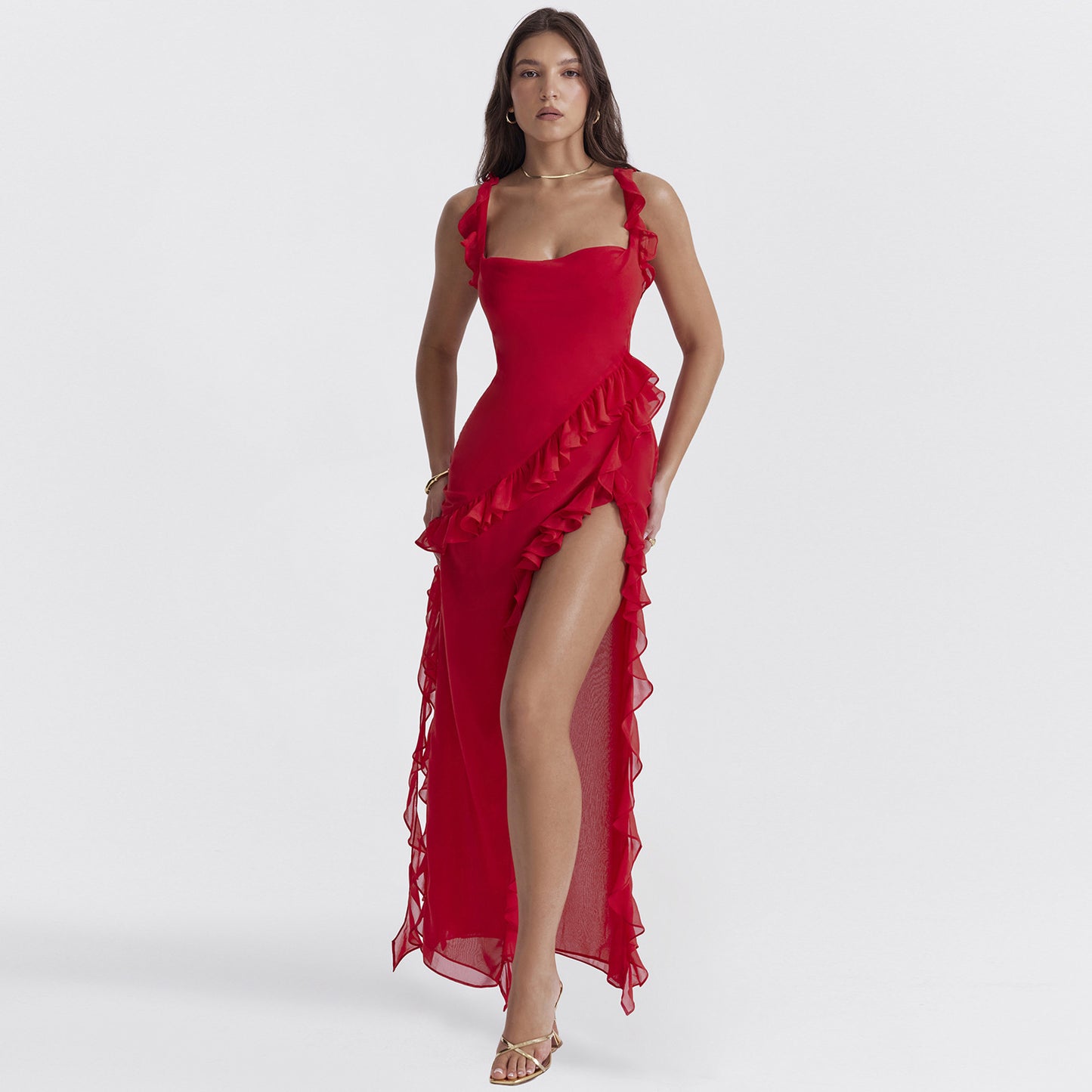 Stringy Stitching Temperament Dress