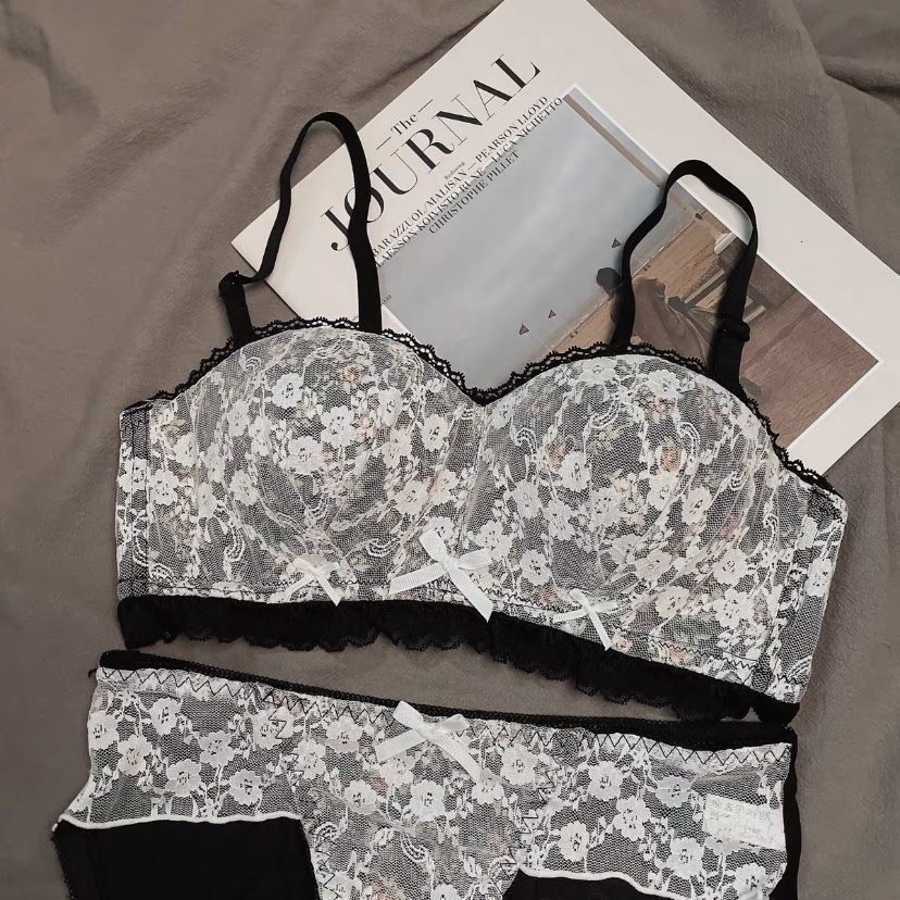 Sweet French Floral Lingerie Set