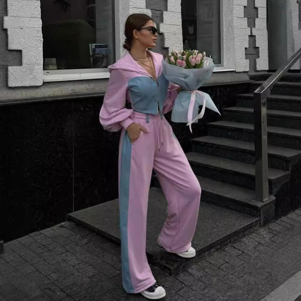 Denim Hooded Top & Trousers