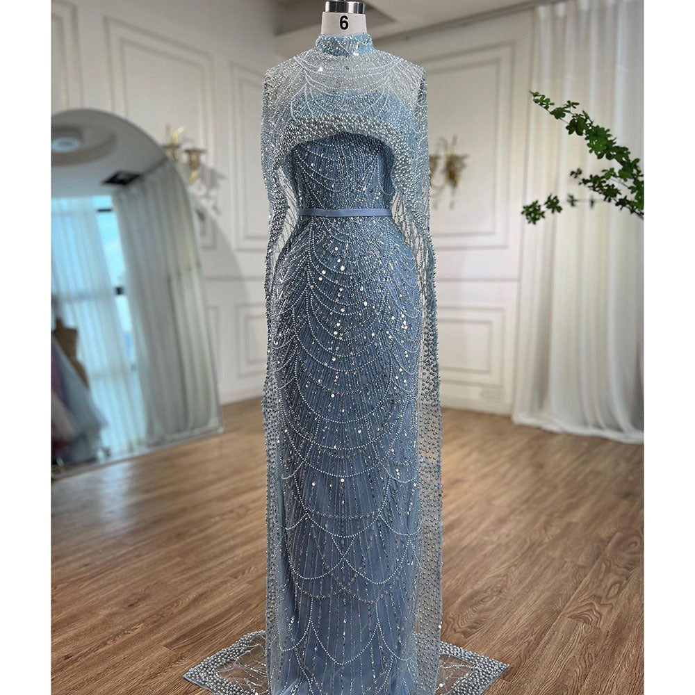 Pearl Light Luxury Trailing Dress