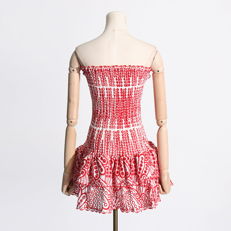 Pleated Beach Party Dress