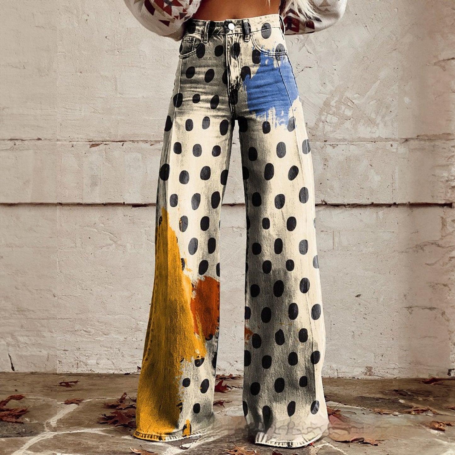 Imitation Jeans - Wide Leg